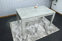 Wooden Dinning Table In Stone Grey Effect