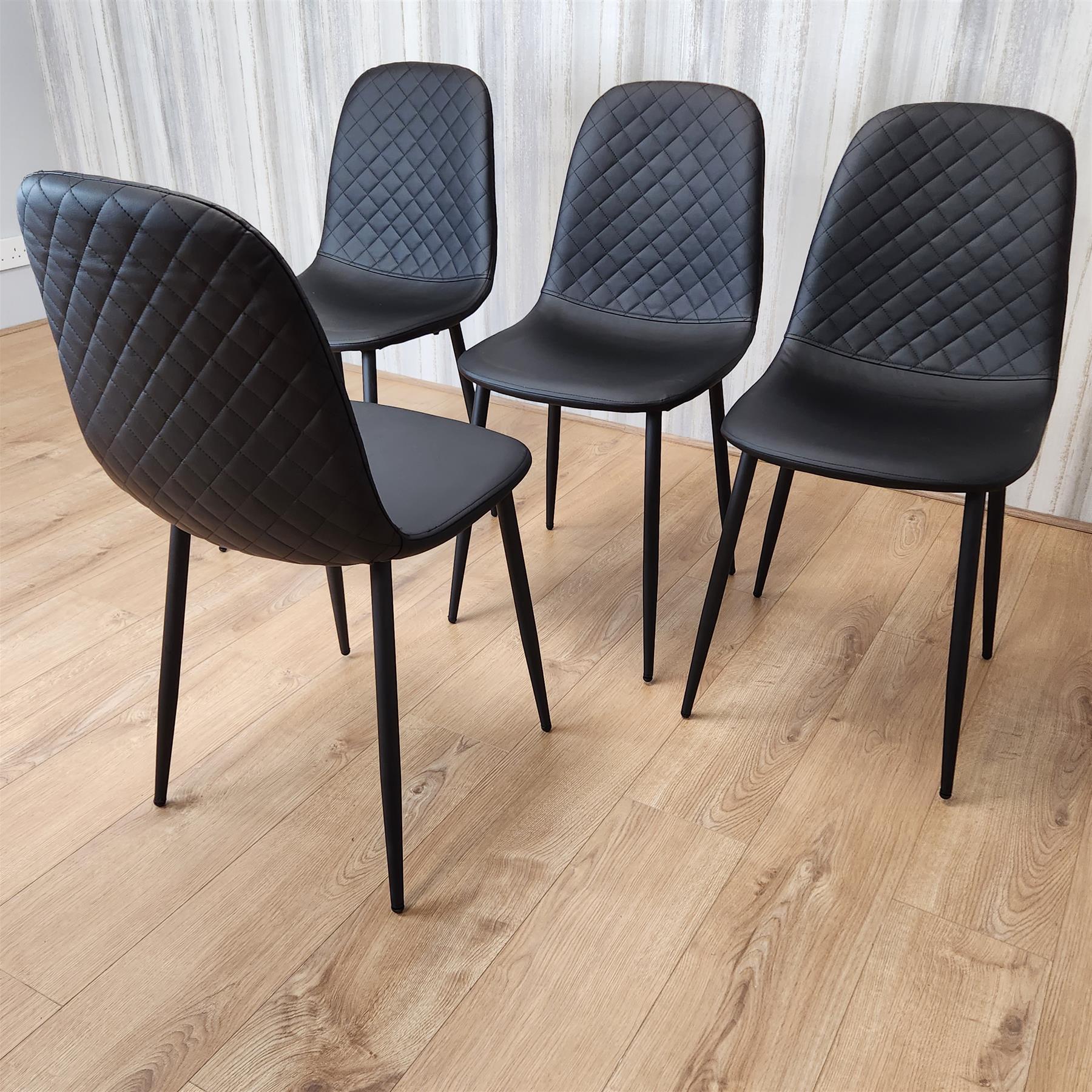 Leather kitchen dining chairs sale