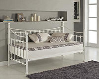 Daybed Without trundle white 3ft single bed and 1 mattress metal bedroom living room