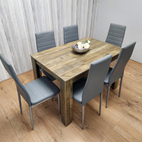 Dining Table Set with 6 Chairs Dining Room and Kitchen table set of 6