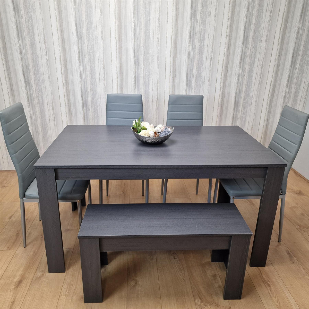 Dining Table Set with 4 Chairs and a Bench Dining Room and Kitchen table set of 4