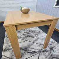 Dining Table Beige Wood Kitchen Place for 4 Seats, Dining Table Only (Beige H 75 x L 117 x W 77 cm)