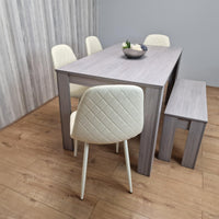 Dining Table Set with 4 Chairs Dining Room, Kitchen table set of 4, and Bench