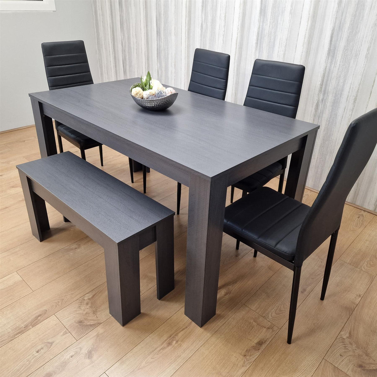 Dining Table Set with 4 Chairs and a Bench Dining Room and Kitchen table set of 4