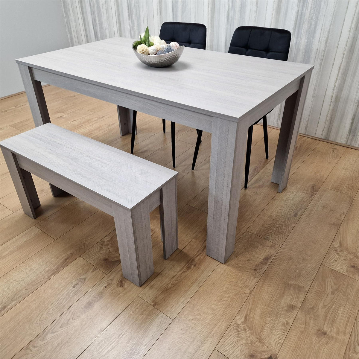 Dining Table Set with 2 Chairs Dining Room and Kitchen table set of 2, and Bench