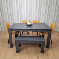 Dining Table Set with 4 Chairs Dining Room, Kitchen table set of 4, and Bench