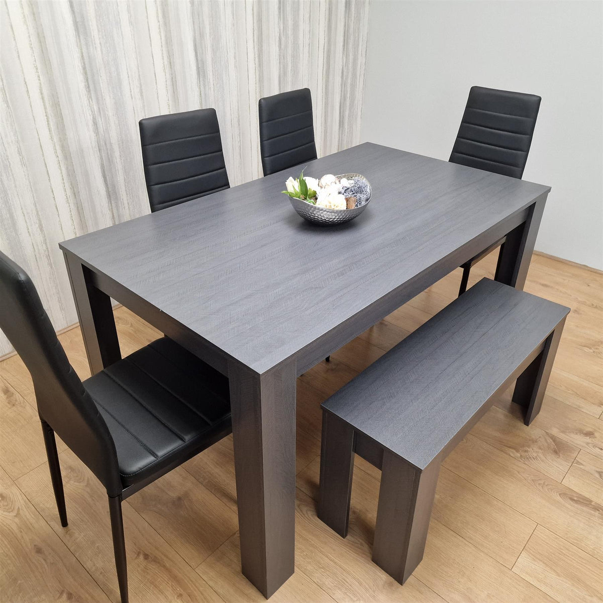 Dining Table Set with 4 Chairs and a Bench Dining Room and Kitchen table set of 4