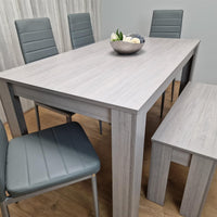 Dining Table Set with 4 Chairs Dining Room, Kitchen table set of 4, and Bench