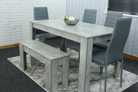 Dining Table Set with 4 Chairs Dining Room and Kitchen table set of 4, and Bench