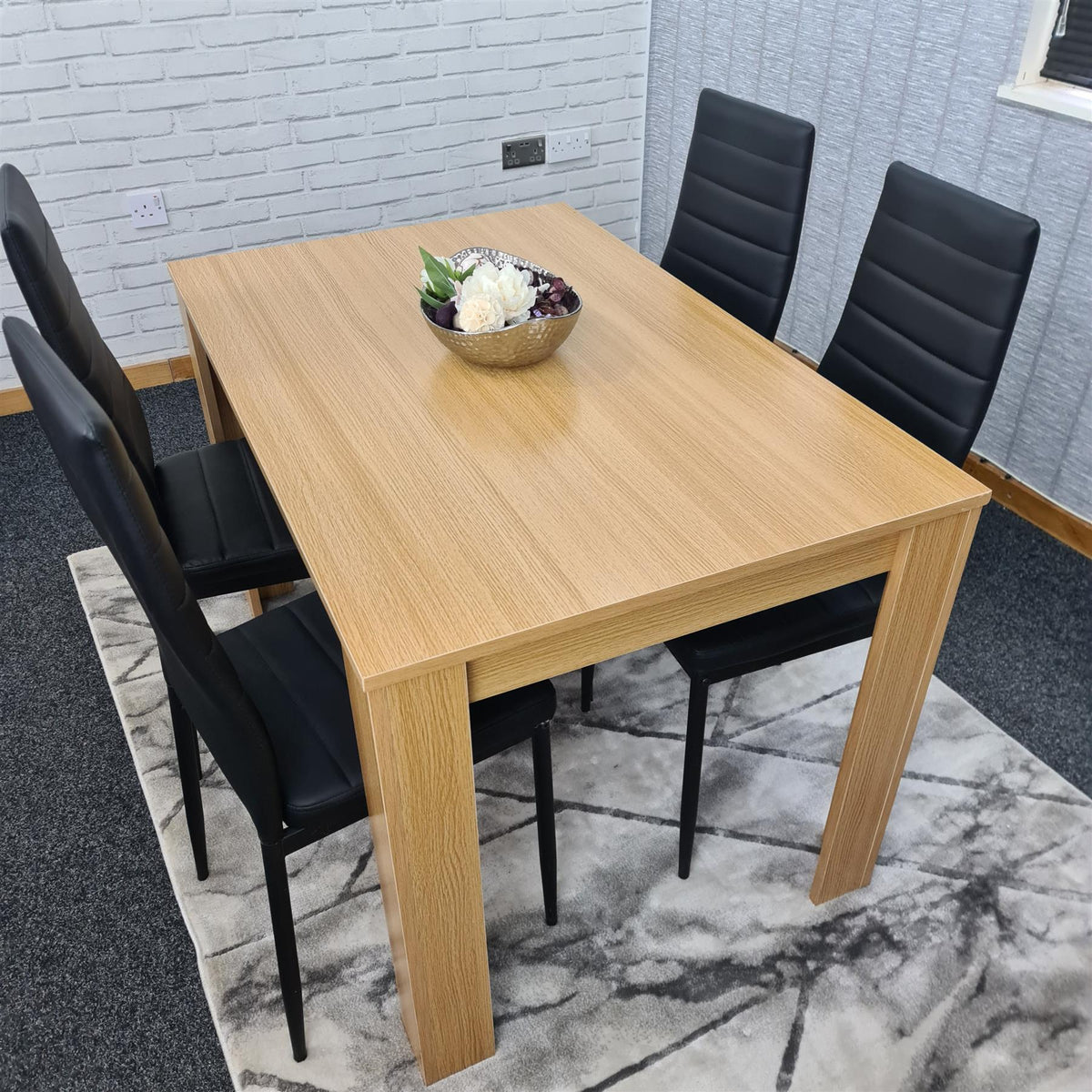 Dining Table Set with 4 Chairs Dining Room and Kitchen table set of 4