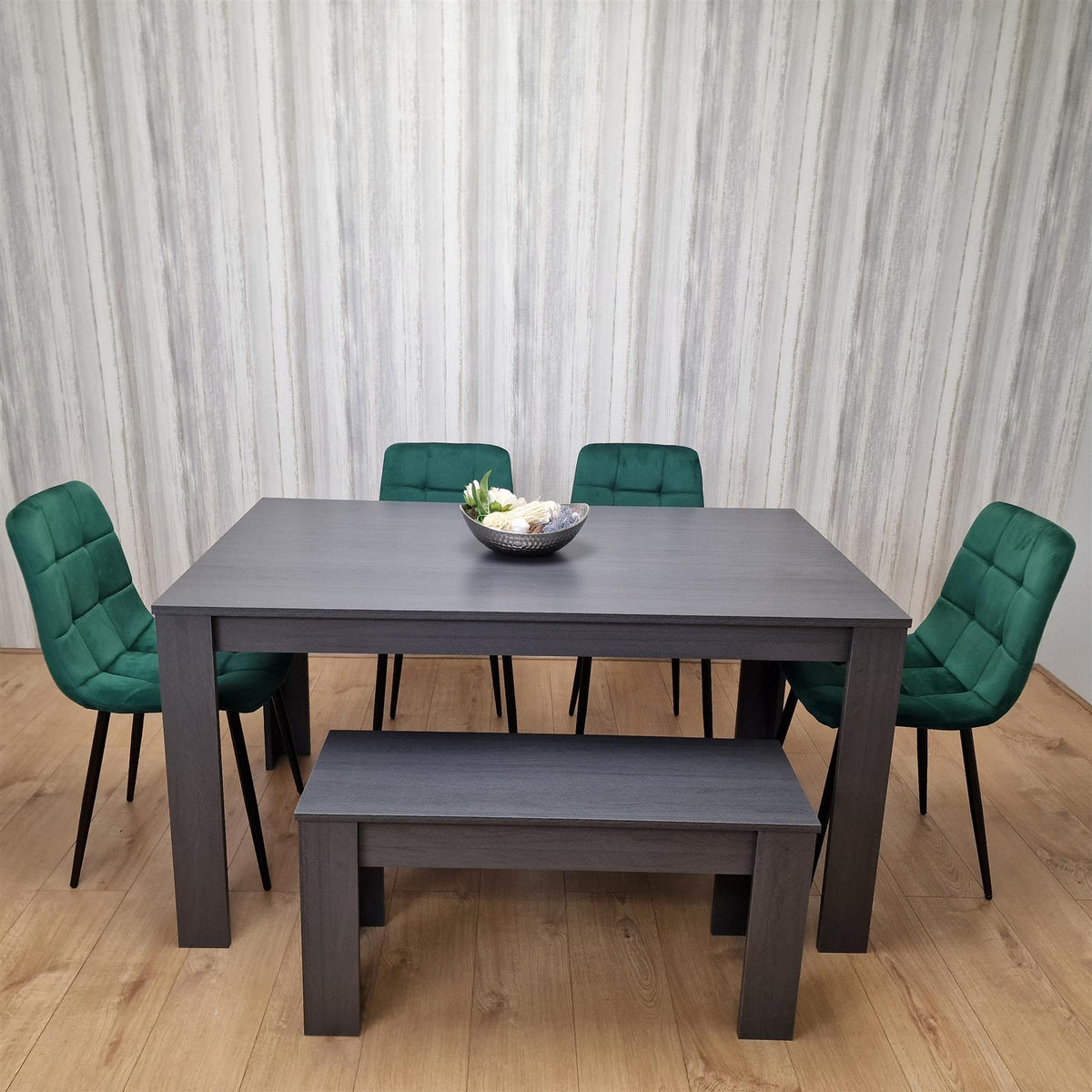 Dining Table Set with 4 Chairs and a Bench Dining Room and Kitchen table set of 4