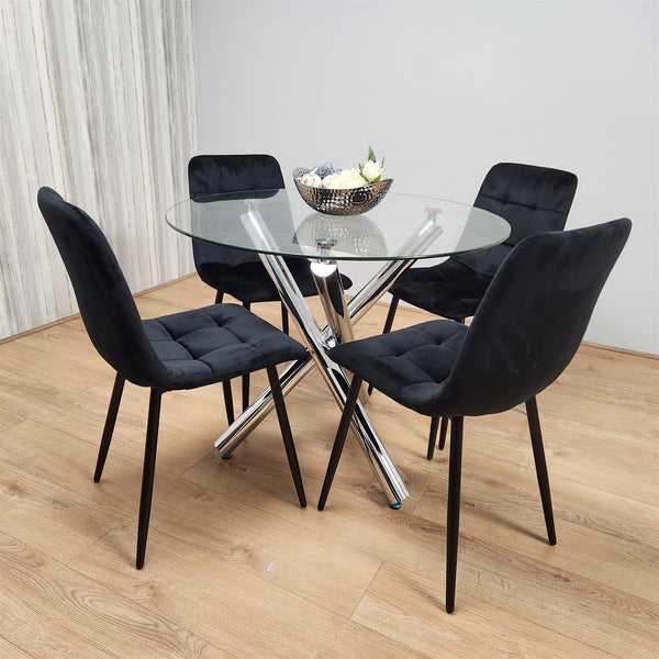 Dining Table Set with 4 Chairs Dining Room and Kitchen table set of 4