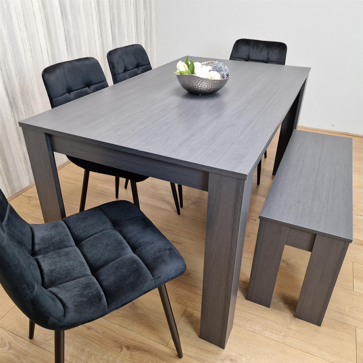 Dining Table Set with 4 Chairs and a Bench Dining Room and Kitchen table set of 4