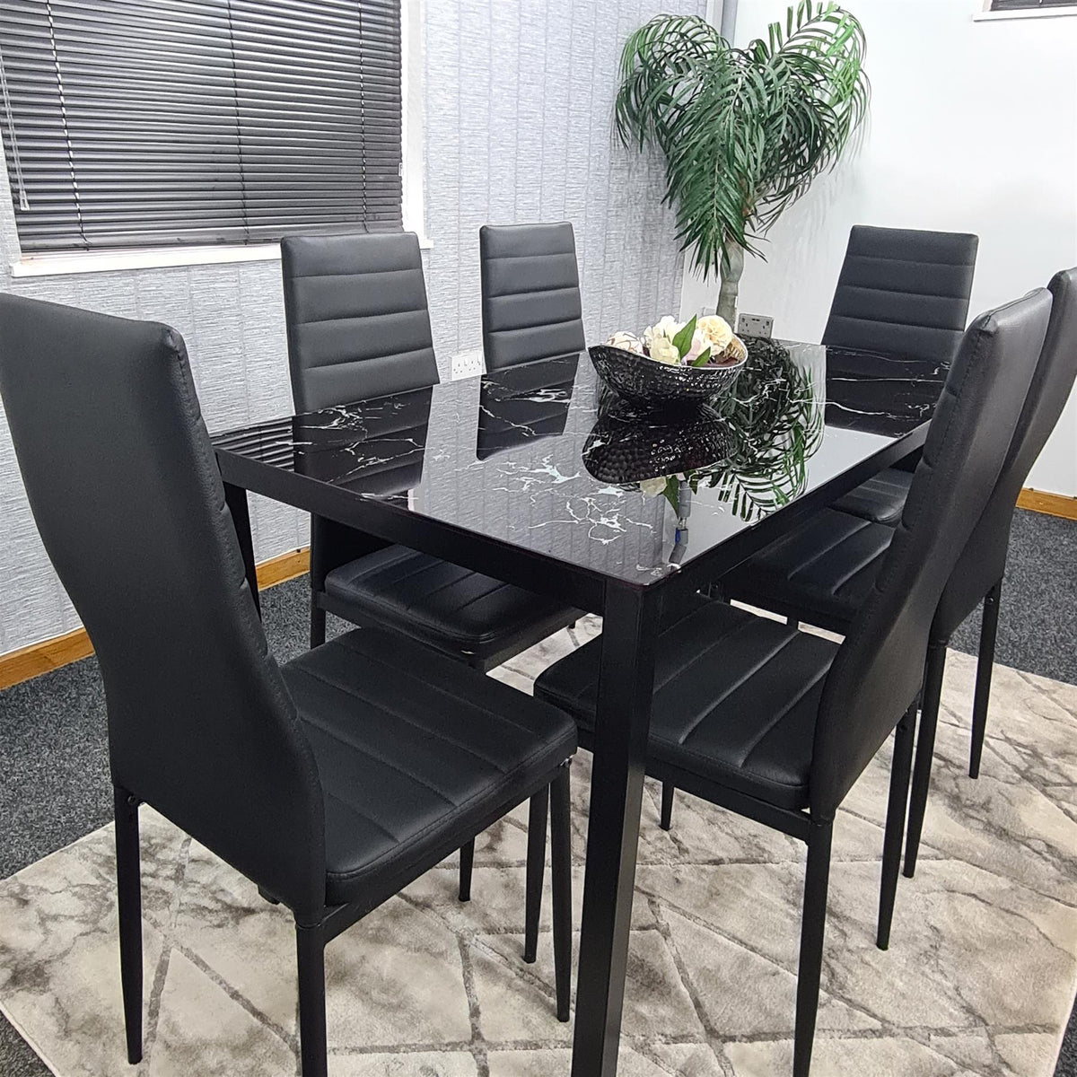 Dining Table Set with 6 Chairs Dining Room, and Kitchen table set of 6