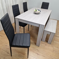 Dining Table Set with 4 Chairs Dining Room, Kitchen table set of 4, and Bench