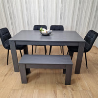 Dining Table Set with 4 Chairs and a Bench Dining Room and Kitchen table set of 4