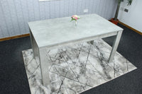 Wooden Dinning Table In Stone Grey Effect