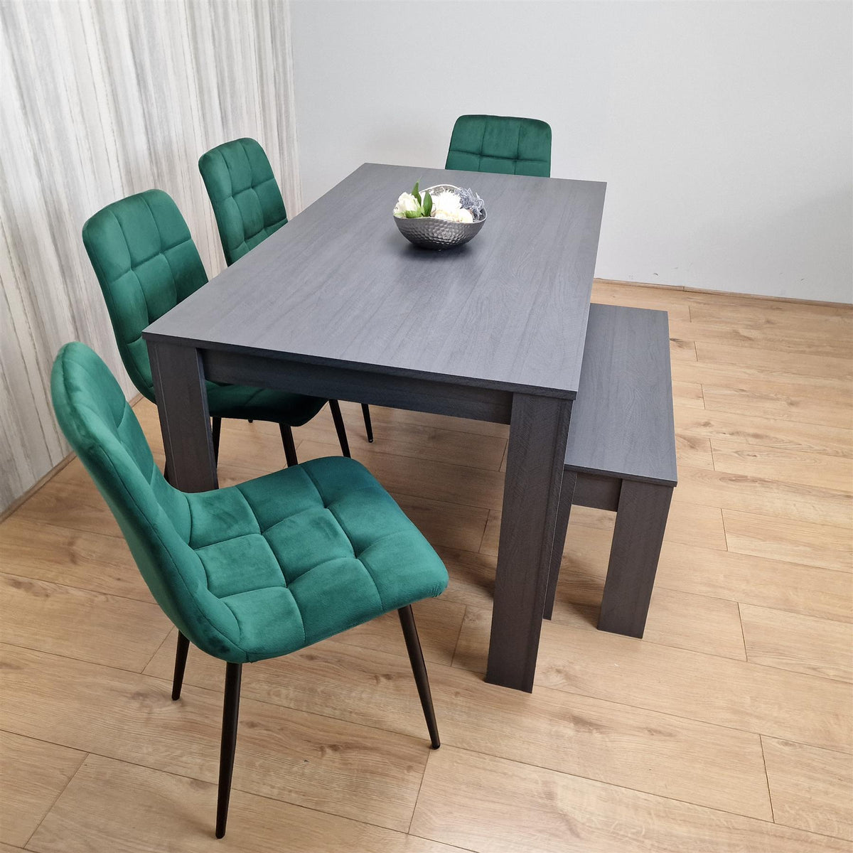 Dining Table Set with 4 Chairs and a Bench Dining Room and Kitchen table set of 4