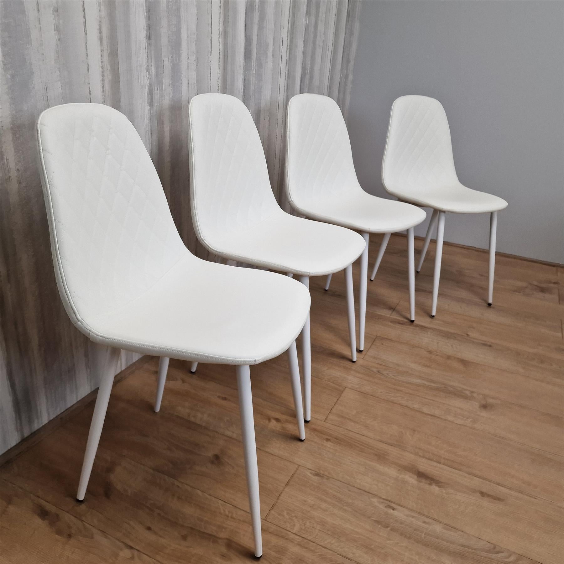 4 white on sale kitchen chairs