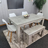 Dining Table Set with 4 Chairs Dining Room and Kitchen table set of 4, and Bench