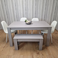 Dining Table Set with 4 Chairs Dining Room, Kitchen table set of 4, and Bench