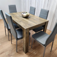 Dining Table Set with 6 Chairs Dining Room and Kitchen table set of 6