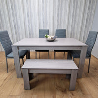 Dining Table Set with 4 Chairs Dining Room, Kitchen table set of 4, and Bench