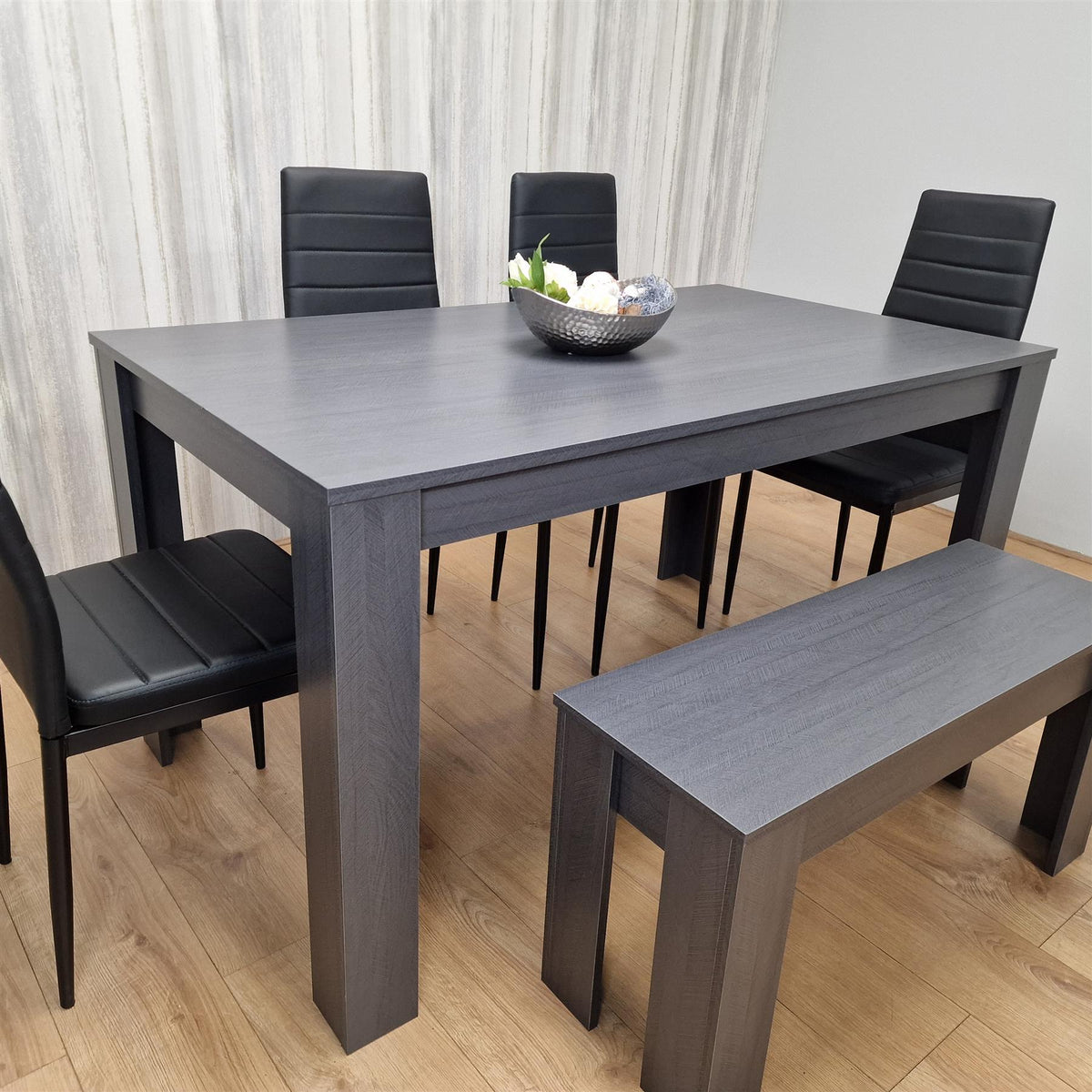 Dining Table Set with 4 Chairs and a Bench Dining Room and Kitchen table set of 4