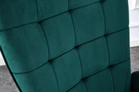 Recliner sofa lounge chair with footstool green velvet sofa living room furniture