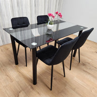 Dining Table Set with 4 Chairs Dining Room, and Kitchen table set of 4