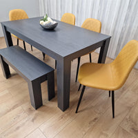 Dining Table Set with 4 Chairs Dining Room, Kitchen table set of 4, and Bench