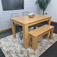 Dining Table Set with 2 Chairs Dining Room and Kitchen table set of 2, and Bench