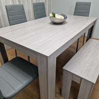 Dining Table Set with 4 Chairs Dining Room, Kitchen table set of 4, and Bench