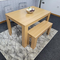 Dining Table Set with 2 Chairs Dining Room and Kitchen table set of 2, and Bench