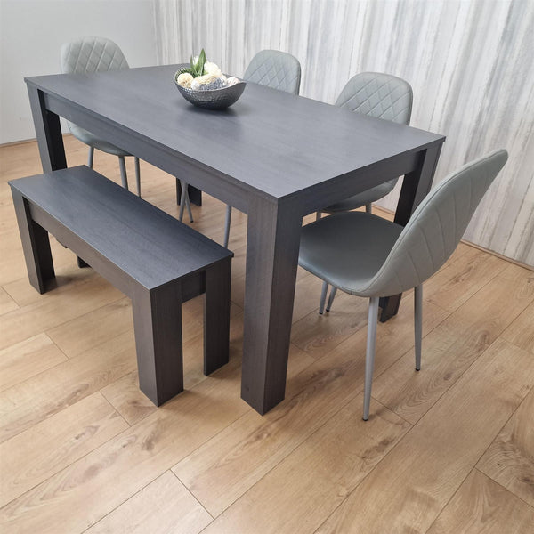 Dining Table Set with 4 Chairs and a Bench Dining Room and Kitchen table set of 4