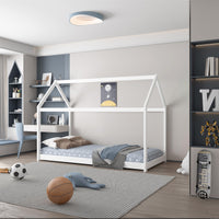 House Bed kids white 3ft single wooden hildrens bedroom furniture