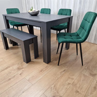 Dining Table Set with 4 Chairs and a Bench Dining Room and Kitchen table set of 4