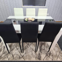 Dining Table Set with 6 Chairs Dining Room and Kitchen table set of 6