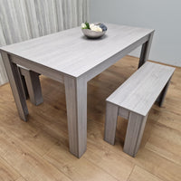 Dining Table Set with 2 Benches Dining Room and Kitchen table set of 2