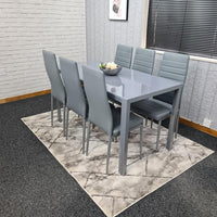 Dining Table Set with 6 Chairs Dining Room and Kitchen table set of 6