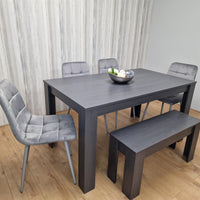 Dining Table Set with 4 Chairs Dining Room, Kitchen table set of 4, and Bench