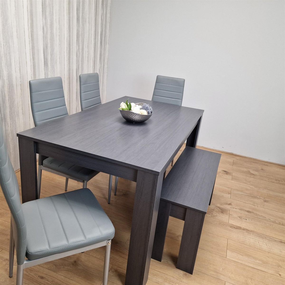 Dining Table Set with 4 Chairs and a Bench Dining Room and Kitchen table set of 4