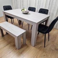 Dining Table Set with 4 Chairs Dining Room, Kitchen table set of 4, and Bench