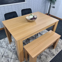 Dining Table Set with 2 Chairs Dining Room and Kitchen table set of 2, and Benches