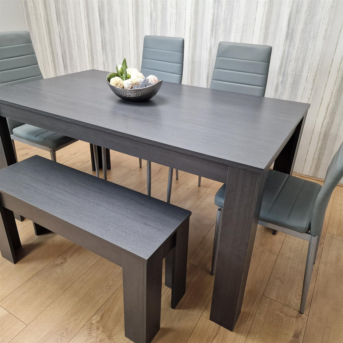 Dining Table Set with 4 Chairs and a Bench Dining Room and Kitchen table set of 4