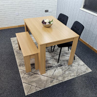 Dining Table Set with 2 Chairs Dining Room and Kitchen table set of 2, and Benches