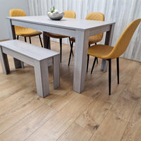 Dining Table Set with 4 Chairs Dining Room, Kitchen table set of 4, and Bench