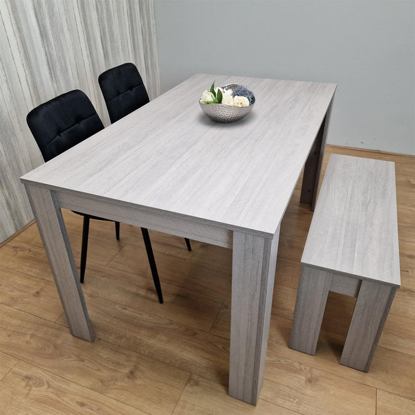 Dining Table Set with 2 Chairs Dining Room and Kitchen table set of 2, and Bench