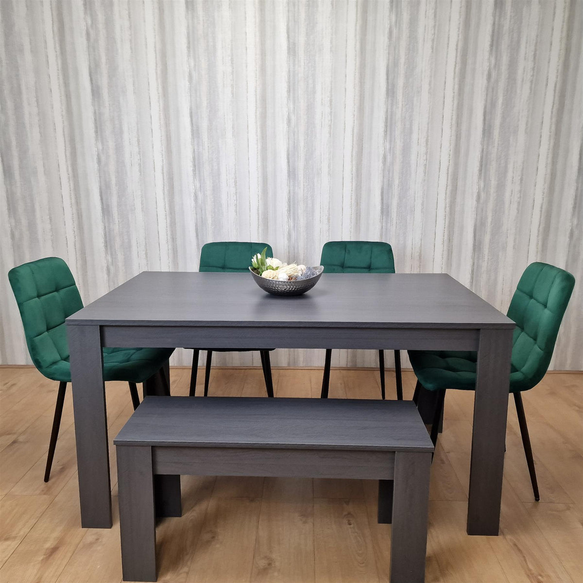 Dining Table Set with 4 Chairs and a Bench Dining Room and Kitchen table set of 4