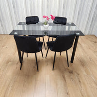 Dining Table Set with 4 Chairs Dining Room, and Kitchen table set of 4